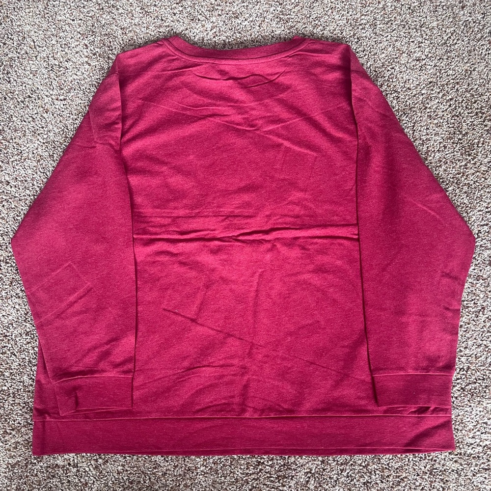 Christopher & Banks Red Snowflake Graphic Top - Picture 3 of 5